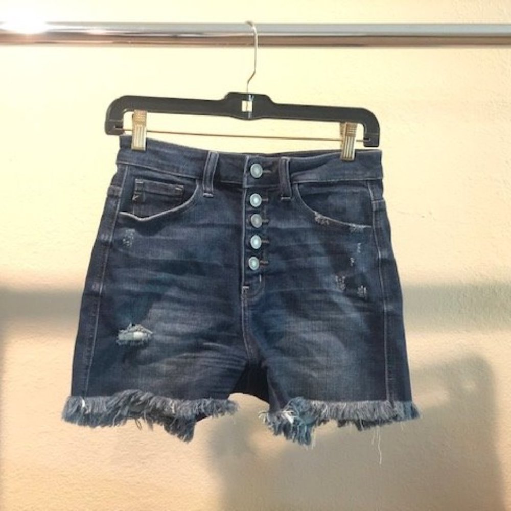 KanCan Button-fly Jean Shorts